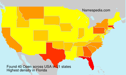 Surname Open in USA Surname Open in USA