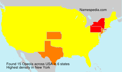 Surname Opeola in USA Surname Opeola in USA