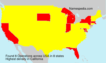 Surname Operations in USA Surname Operations in USA