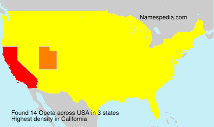 Surname Opeta in USA Surname Opeta in USA