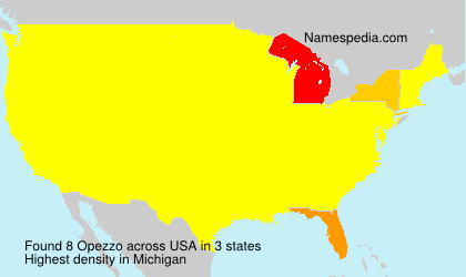 Surname Opezzo in USA