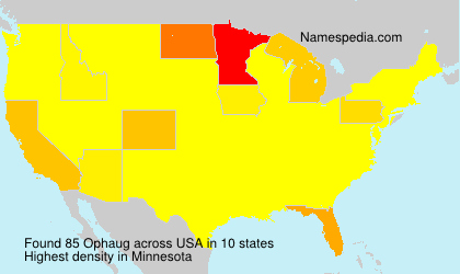 Surname Ophaug in USA Surname Ophaug in USA