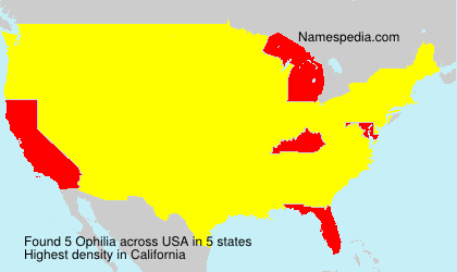 Surname Ophilia in USA Surname Ophilia in USA