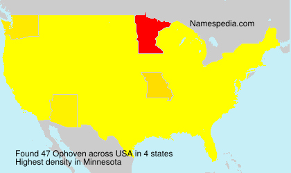 Surname Ophoven in USA Surname Ophoven in USA