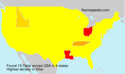 Surname Opial in USA Surname Opial in USA