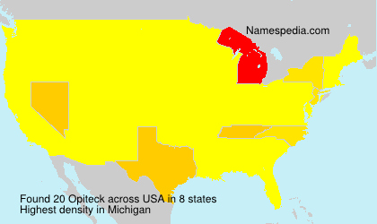 Surname Opiteck in USA Surname Opiteck in USA