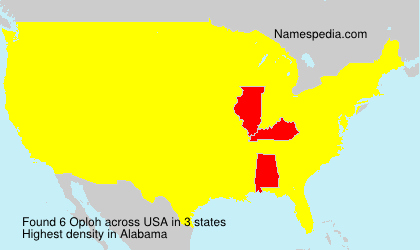 Surname Oploh in USA Surname Oploh in USA