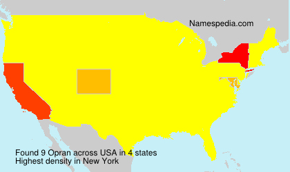 Surname Opran in USA Surname Opran in USA