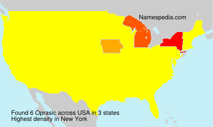 Surname Oprasic in USA Surname Oprasic in USA