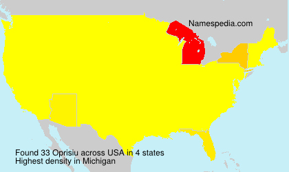 Surname Oprisiu in USA Surname Oprisiu in USA