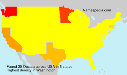 Surname Opsata in USA Surname Opsata in USA