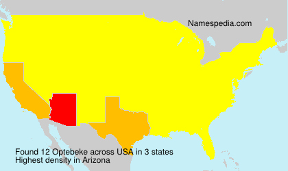 Surname Optebeke in USA Surname Optebeke in USA