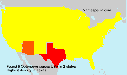 Surname Optenberg in USA Surname Optenberg in USA