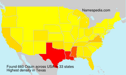 Surname Oquin in USA
