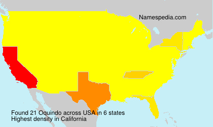 Surname Oquindo in USA