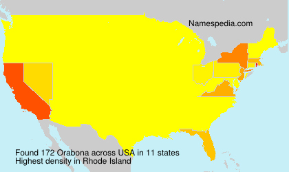 Surname Orabona in USA