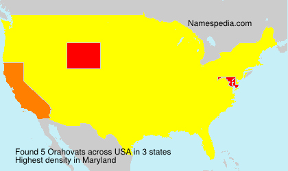 Surname Orahovats in USA