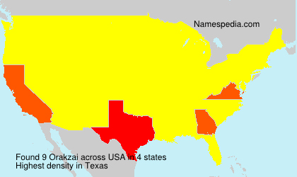 Surname Orakzai in USA