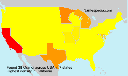 Surname Orandi in USA