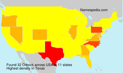 Surname Orbock in USA Surname Orbock in USA