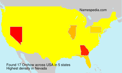 Surname Orchow in USA Surname Orchow in USA