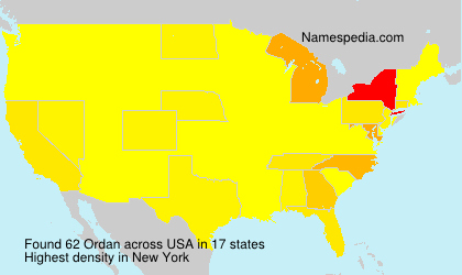 Surname Ordan in USA Surname Ordan in USA