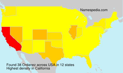 Surname Ordanez in USA Surname Ordanez in USA
