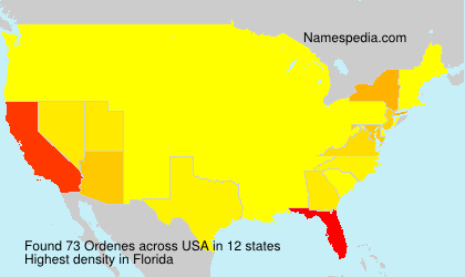 Surname Ordenes in USA Surname Ordenes in USA