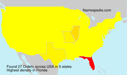 Surname Ordetx in USA Surname Ordetx in USA