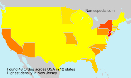 Surname Ordog in USA Surname Ordog in USA