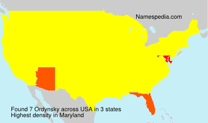 Surname Ordynsky in USA Surname Ordynsky in USA