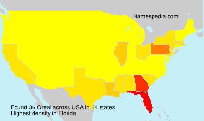 Surname Oreal in USA Surname Oreal in USA