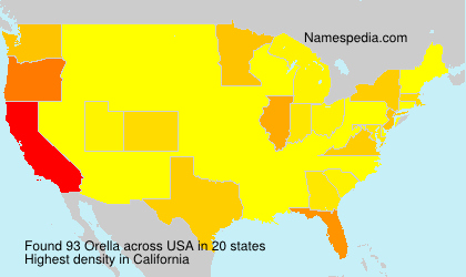 Surname Orella in USA Surname Orella in USA