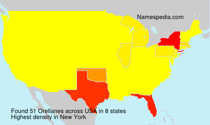 Surname Orellanes in USA Surname Orellanes in USA