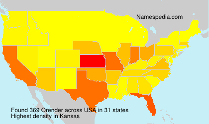Surname Orender in USA Surname Orender in USA