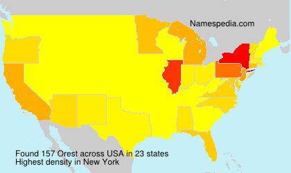 Surname Orest in USA Surname Orest in USA