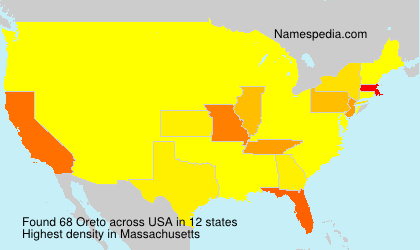 Surname Oreto in USA Surname Oreto in USA