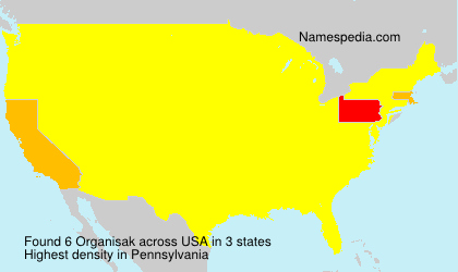 Surname Organisak in USA