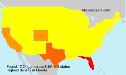 Surname Origgi in USA Surname Origgi in USA