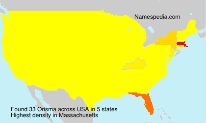 Surname Orisma in USA