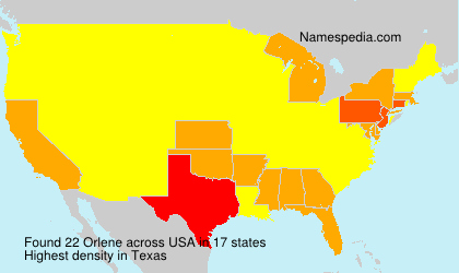 Surname Orlene in USA Surname Orlene in USA
