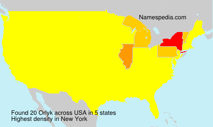 Surname Orlyk in USA Surname Orlyk in USA