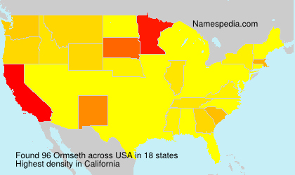 Surname Ormseth in USA Surname Ormseth in USA