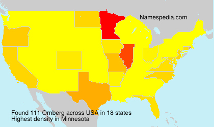 Surname Ornberg in USA