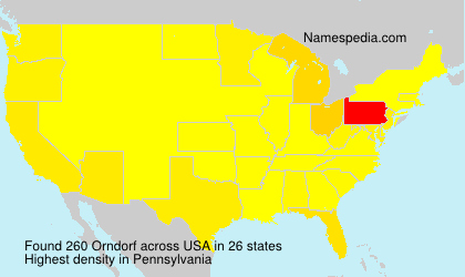 Surname Orndorf in USA Surname Orndorf in USA