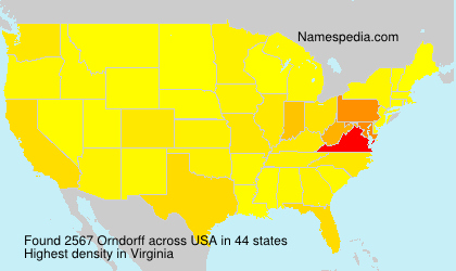 Surname Orndorff in USA Surname Orndorff in USA