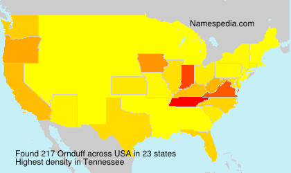 Surname Ornduff in USA Surname Ornduff in USA