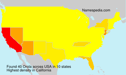 Surname Orola in USA Surname Orola in USA
