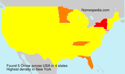 Surname Orrow in USA Surname Orrow in USA