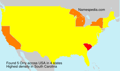 Surname Orry in USA Surname Orry in USA